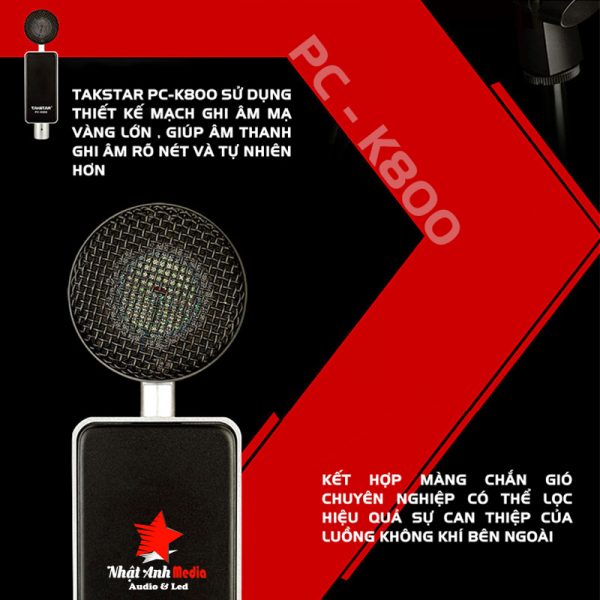 Mic thu âm cao cấp chuyên nghiệp PC K800