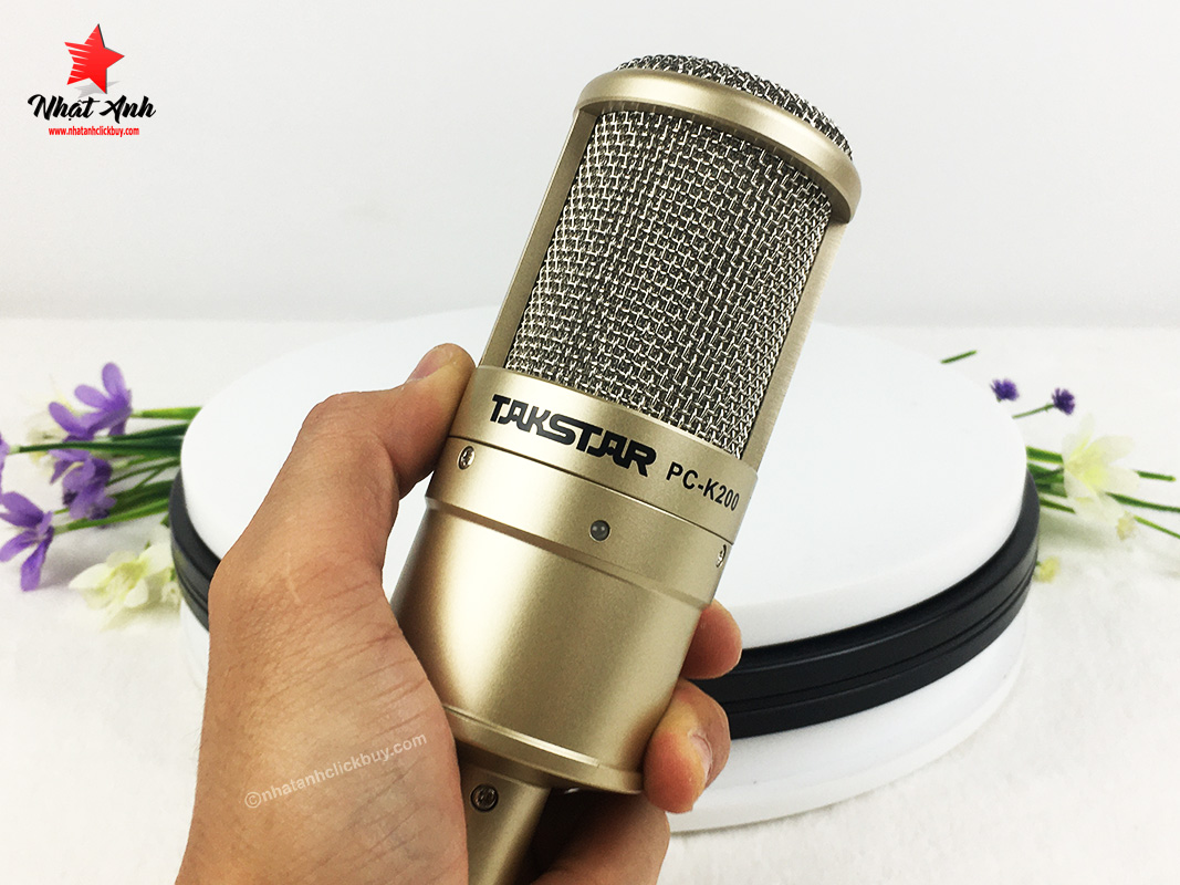 Micro Takstar PC K200 trong combo bộ thu âm hát livestream