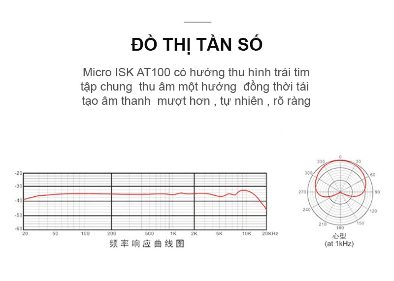Đồ thị tần số micro ISK AT100