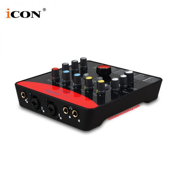COMBO LIVESTREAM MIC ISK AT100 & SOUND CARD ICON UPOD PRO 8