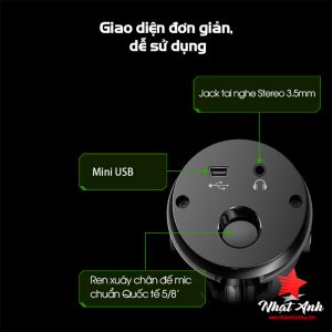 MICRO THU ÂM STREAM GAME TAKSTAR GX6 USB | TẶNG TAI NGHE 33