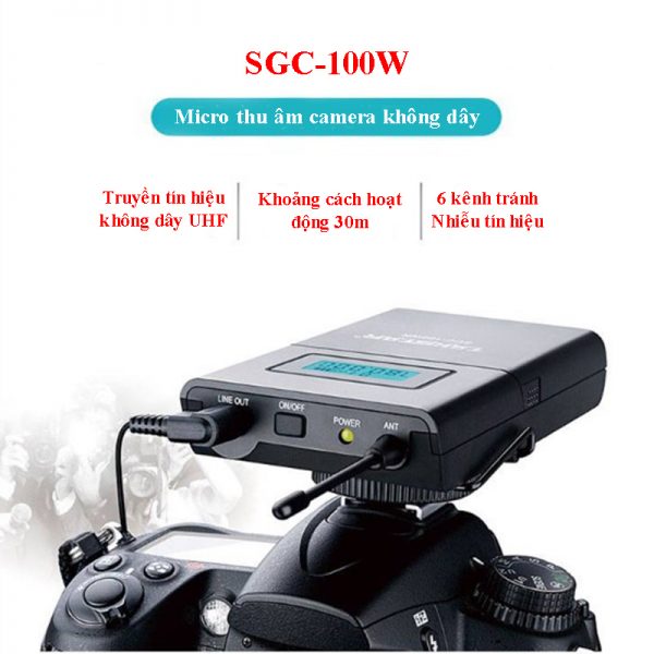 Micro thu âm camera không dây Takstar SGC-100W 4