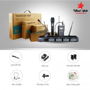 Micro không dây đa năng cao cấp Takstar X4 | Hỗ trợ 4 kênh 26