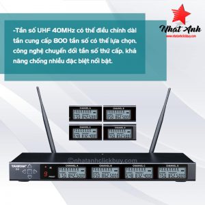 Micro không dây đa năng cao cấp Takstar X4 | Hỗ trợ 4 kênh 19