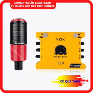 Combo thu âm livestream micro Takstar PC-K320 & Sound card Icon Upod Pro