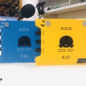 COMBO THIẾT BỊ KARAOKE ONLINE MIC PC-K320 & SOUND CARD XOX K10 10TH JUBILEE 22