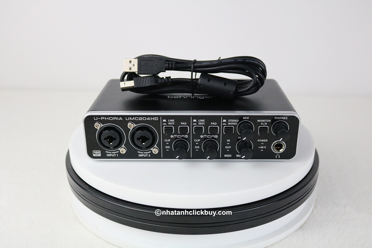 Sound card chuyên thu âm Behringer Interface UMC204HD