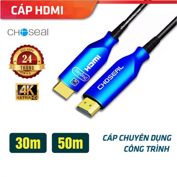 CÁP HDMI CAO CẤP CHOSEAL 2.0/4K TỐC ĐỘ CAO 30M 50M 3