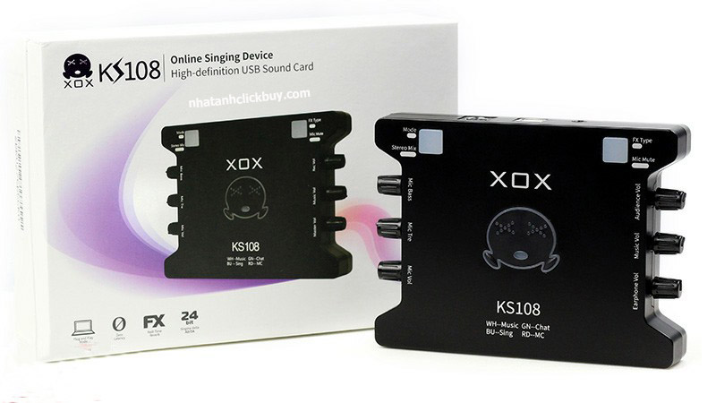 Sound card thu âm livestream giá rẻ XOX KS108