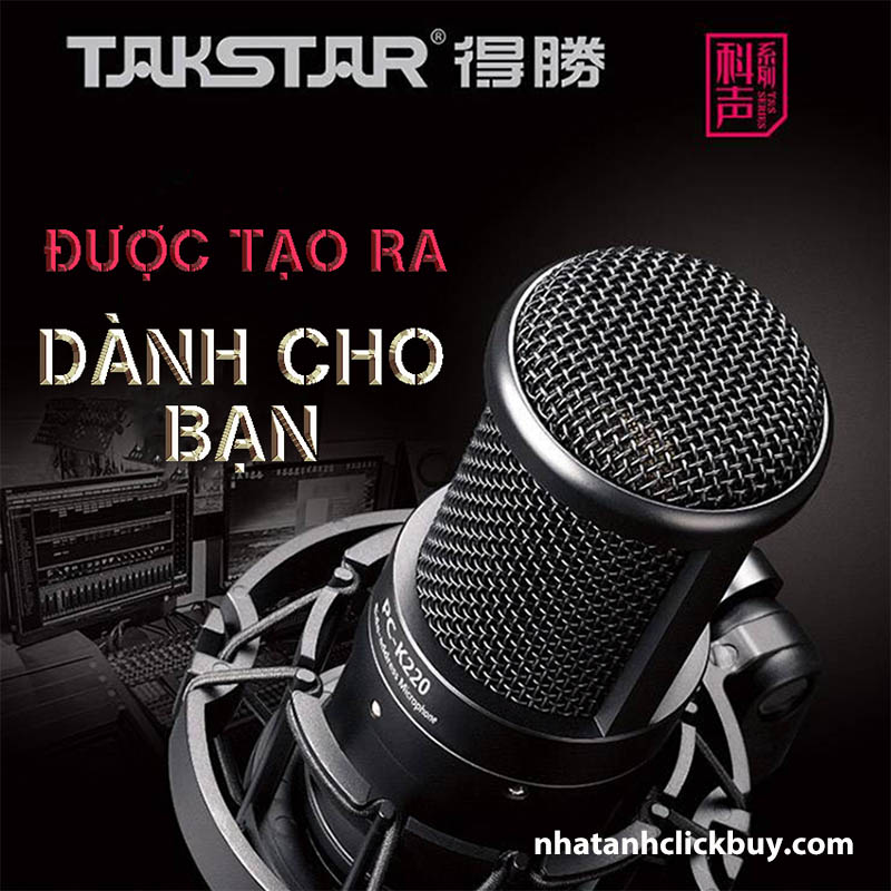 Mic thu âm livestream mới Takstar PC-K220